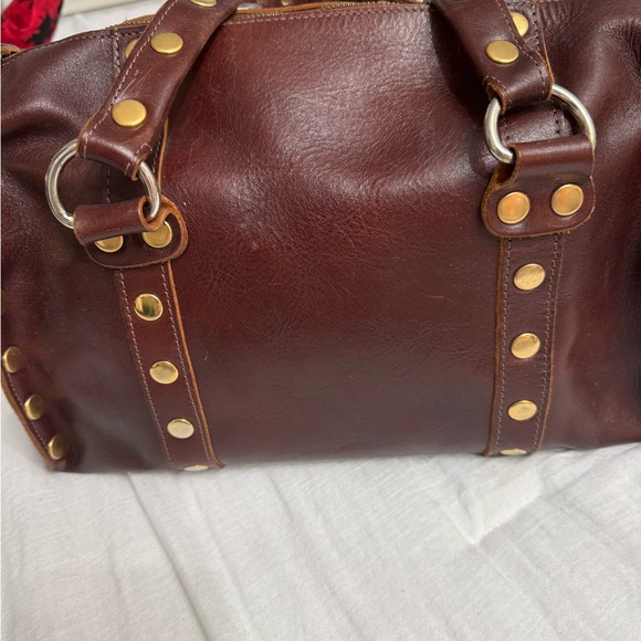 Hammitt Westwood Brown Leather Studded Handbag - Picture 5 of 10